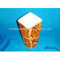 Decal Fine Porcelain French Fries Holders